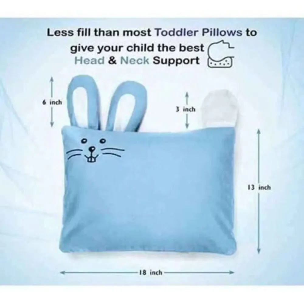 Toddler Pillow with Cotton Pillowcase – Soft Hypoallergenic Kids Pillow